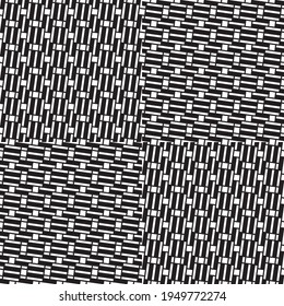 Seamless pattern with oblique black segments