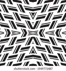 Seamless pattern with oblique black segments