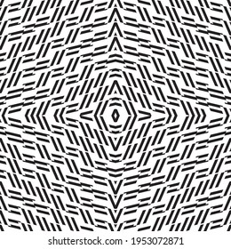 Seamless pattern with oblique black segments