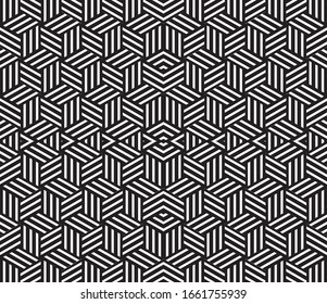 Seamless pattern with oblique black segments(cube)