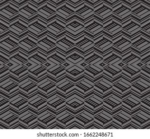 Seamless pattern with oblique black segments(cube)