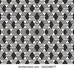 Seamless pattern with oblique black segments(cube)