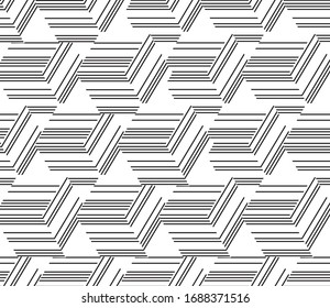 Seamless pattern with oblique black segments(cube)