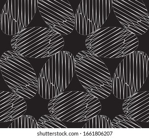 Seamless pattern with oblique black segments(ellipses)