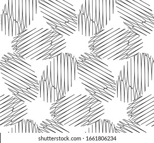 Seamless pattern with oblique black segments(ellipses)