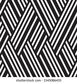 seamless pattern with oblique black stripes.