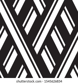 Seamless pattern with oblique black and white streaks.
