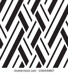 Seamless pattern with oblique black and white lines.