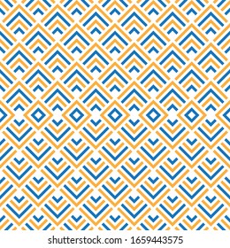 Seamless pattern with oblique colored bands
