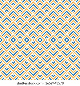 Seamless pattern with oblique colored bands