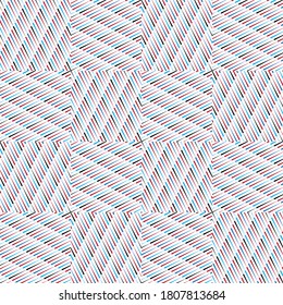 Seamless pattern with oblique colored bands