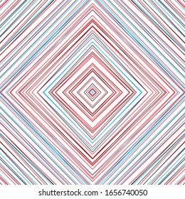 Seamless pattern with oblique colored lines