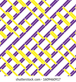 Seamless pattern with oblique colored segments