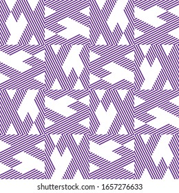 Seamless pattern with oblique colored segments