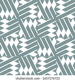 Seamless pattern with oblique colored segments