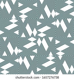 Seamless pattern with oblique colored segments