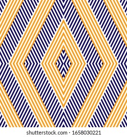 Seamless pattern with oblique colored segments