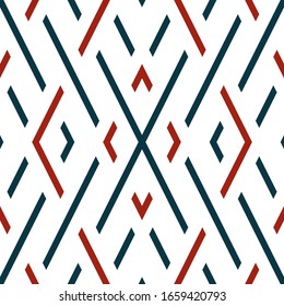 Seamless pattern with oblique colored segments
