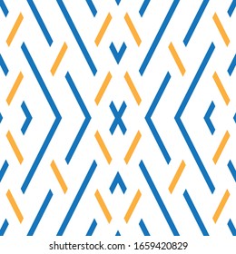 Seamless pattern with oblique colored segments