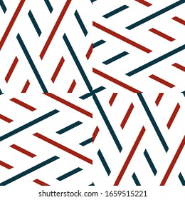 Seamless pattern with oblique colored segments