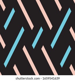 Seamless pattern with oblique colored segments