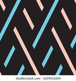 Seamless pattern with oblique colored segments