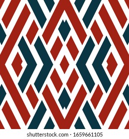 Seamless pattern with oblique colored segments