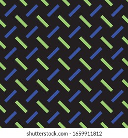 Seamless pattern with oblique colored segments