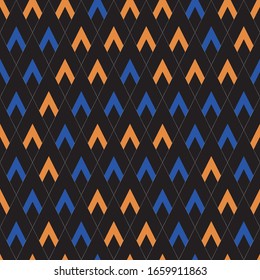 Seamless pattern with oblique colored segments