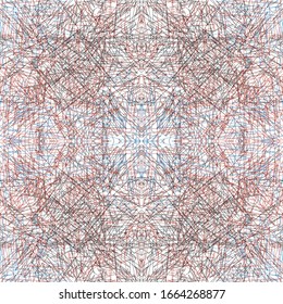 Seamless pattern with oblique colored segments