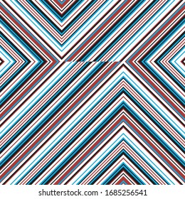 Seamless pattern with oblique colored segments