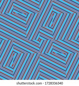 Seamless pattern with oblique colored segments