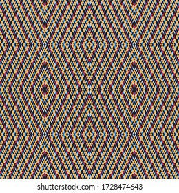 Seamless pattern with oblique colored segments