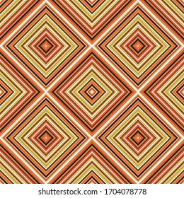 Seamless pattern with oblique colored squares