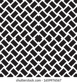 Seamless pattern with oblique crossing black segments