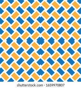 Seamless pattern with oblique crossing colored segments