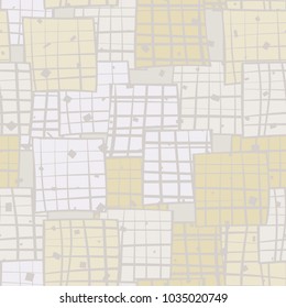 A seamless pattern of oblique multicolored squares that are not neatly striated.