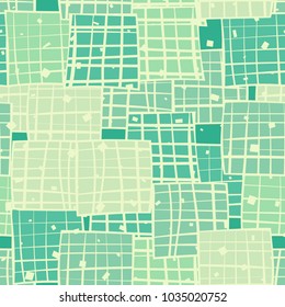 A seamless pattern of oblique multicolored squares that are not neatly striated.