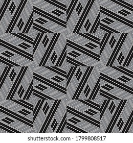 Seamless pattern with oblique silver gray segments