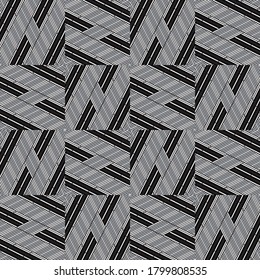 Seamless pattern with oblique silver gray segments