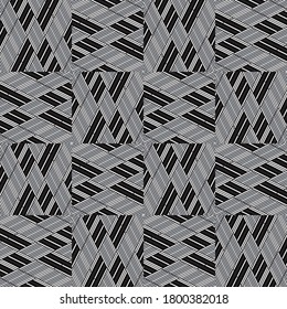 Seamless pattern with oblique silver gray segments