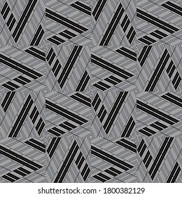 Patrón sin soldadura con segmentos de color gris plateado oblicuo