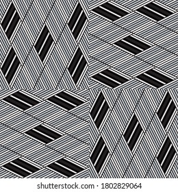 Seamless pattern with oblique silver gray  segments
