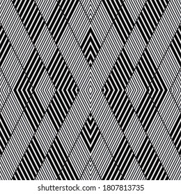 Seamless pattern with oblique silver gray bands