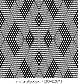 Patrón sin foco con bandas de color gris plateado oblicuo