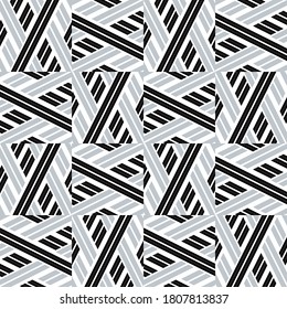 Seamless pattern with oblique silver gray segments