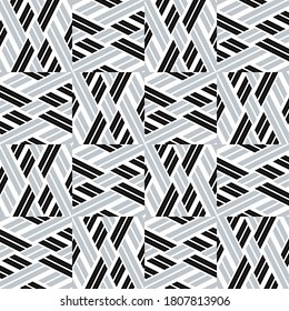 Seamless pattern with oblique silver gray segments