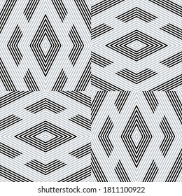 Seamless pattern with oblique SILVER GRAY bands