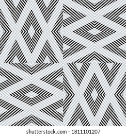 Seamless pattern with oblique SILVER GRAY bands