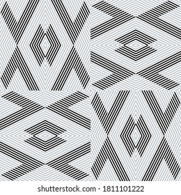 Seamless pattern with oblique SILVER GRAY bands